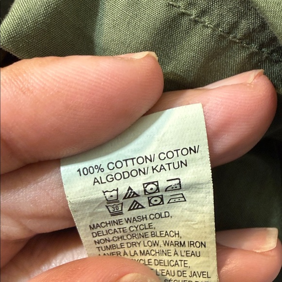 Lucky Brand Olive Green Utility Jacket with Waist Drawstring Size XSMALL - Picture 7 of 8
